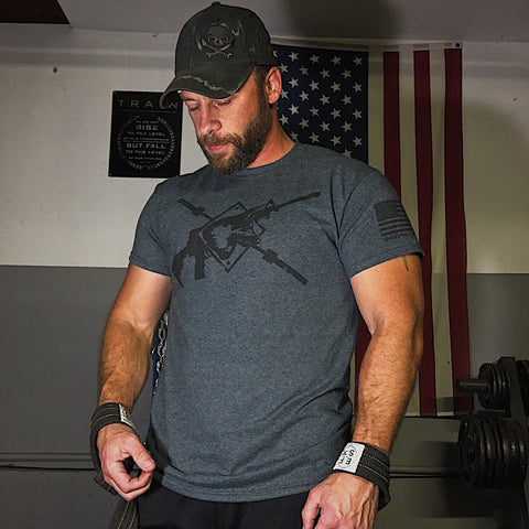 Alpha Dark Gray Men's Tee | Military T-Shirts for Sale | Sheepdog Strong