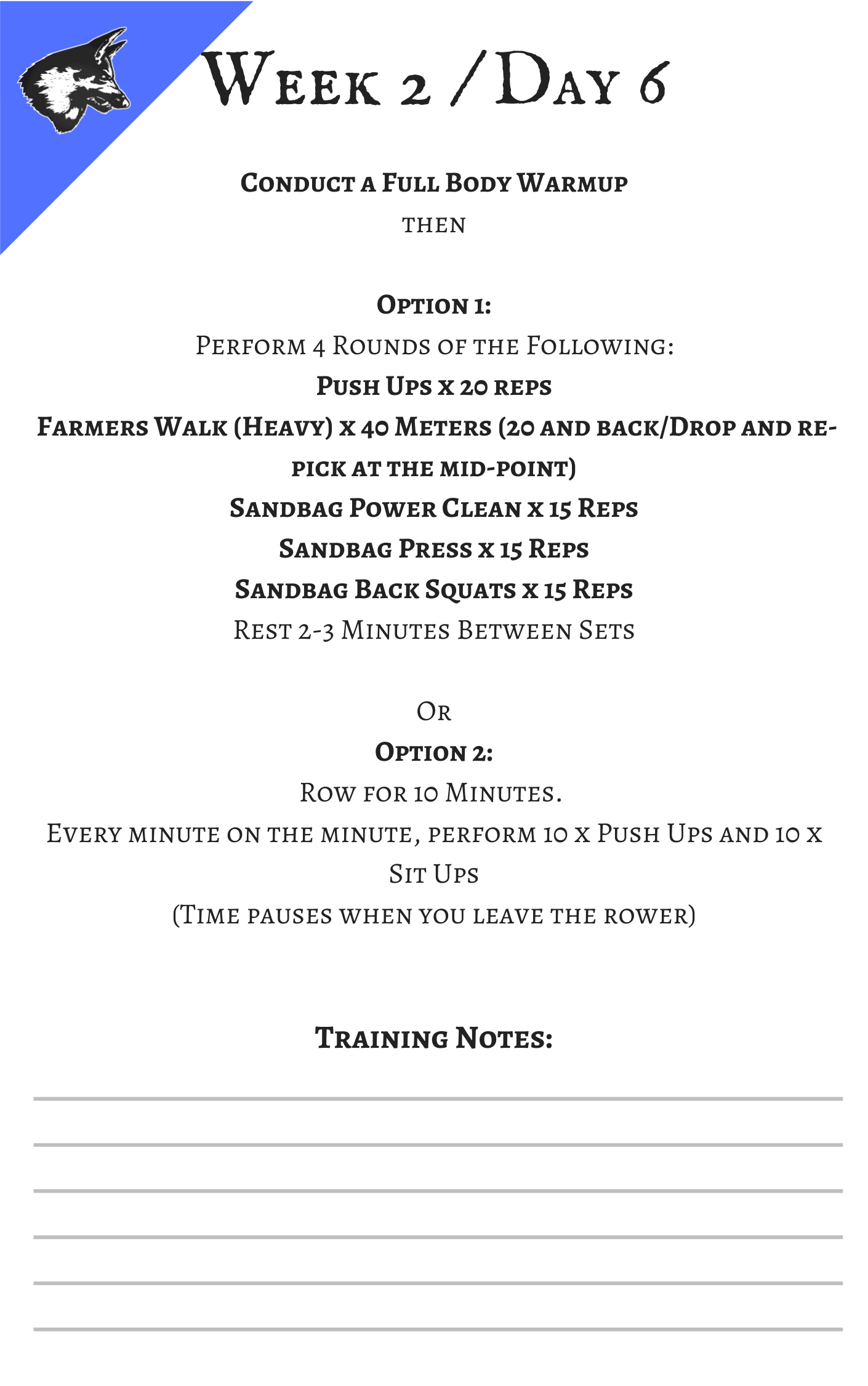 Week Power Program for the Tactical Athlete PDF Workout Plan