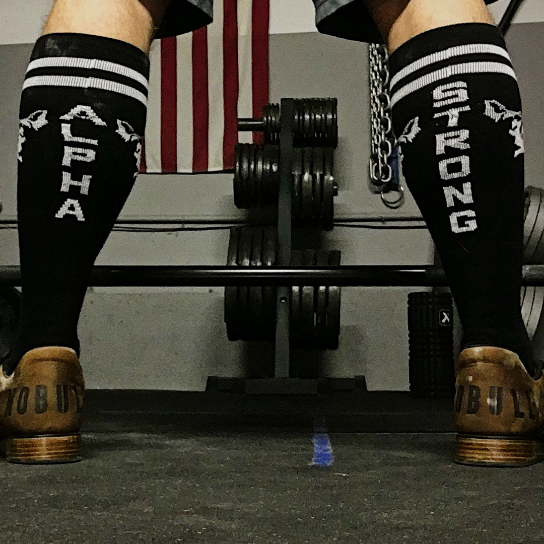 Alpha Strong Knee Socks | Workout Socks | Sheepdog Strong