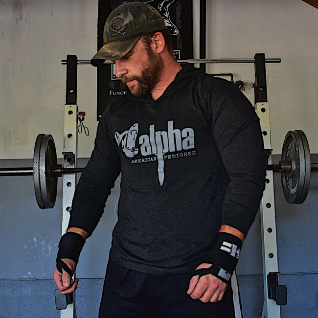 Alpha Strong Men's Training Hoodie | Military Workout Hoodie 